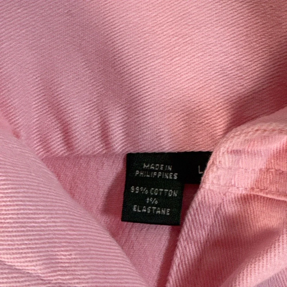 Lauren Ralph Lauren Jeans Company Pink Denim Jacket Colorful LRL Women's Large - Picture 8 of 10